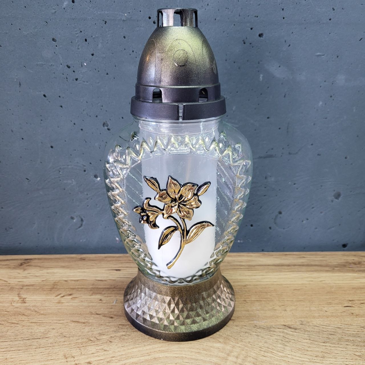 Лампадка велика з квіткою