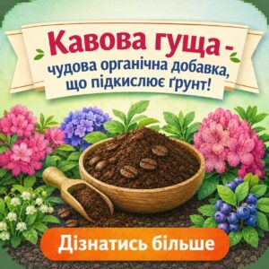 Кавова гуща - чудова органічна добавка, що підкислює ґрунт!